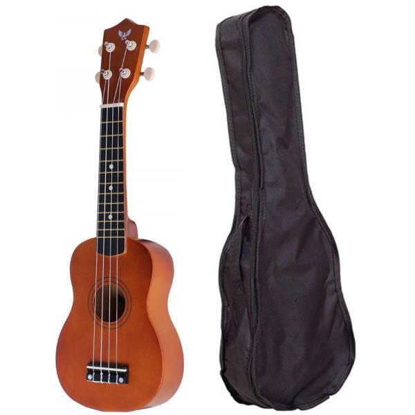 Angel AUK21-BR Kahverengi Soprano Ukulele Kılıflı - Image 1