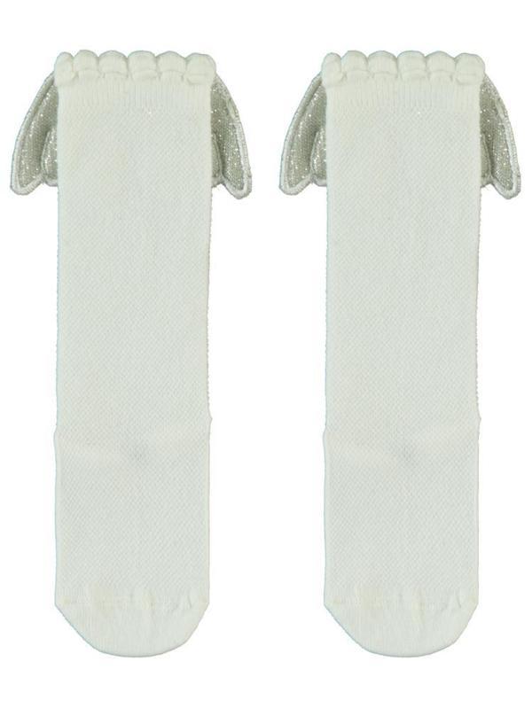 Civil Girls Melek Kanatlı 3-11 Yaş Kız Çocuk Dizaltı Çorap - Ekru11-12 Yaş - Image 1