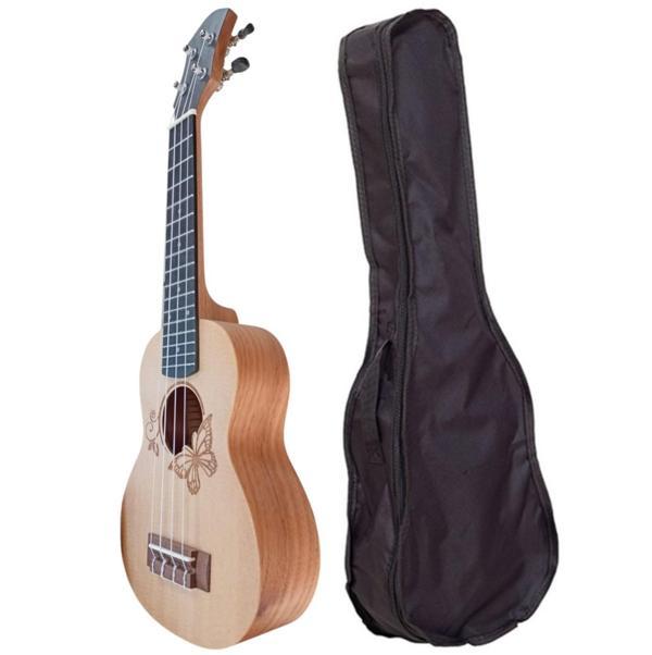 UK21B Soprano Ukulele Kelebek Kılıflı - Image 1