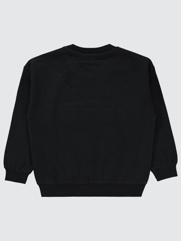 Batman Baskılı 6-9 Yaş Sweatshirt - Siyah6-7 Yaş - Image 1