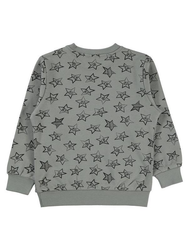 Civil Boys Empirme Yıldız Baskılı 2-5 Yaş Sweatshirt - Gri4-5 Yaş - Image 1