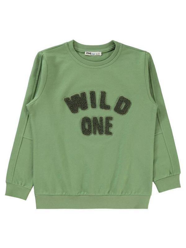 Civil Boys Wıld One Nakışlı 10-13 Yaş Sweatshirt - Haki13-14 Yaş - Image 1