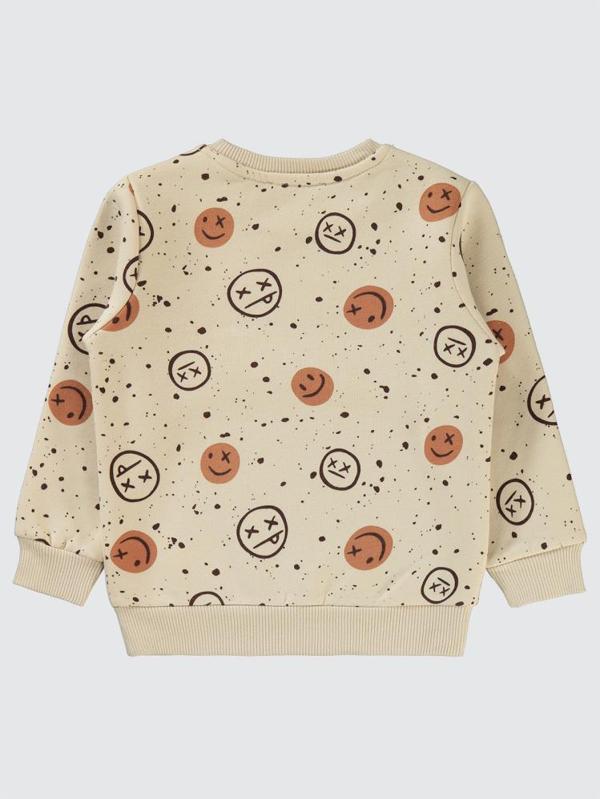 Civil Boys Emoji Empirme 2-5 Yaş Sweatshirt - Gri2-3 Yaş - Image 1
