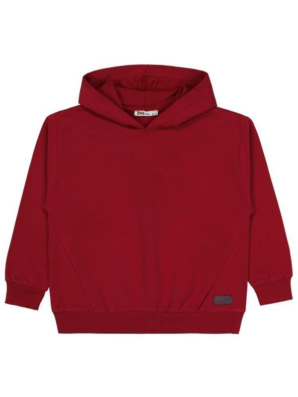 Civil Boys No Etiketli 6-9 Yaş Kapüşonlu  Sweatshırt - Bordo8-9 Yaş - Image 1