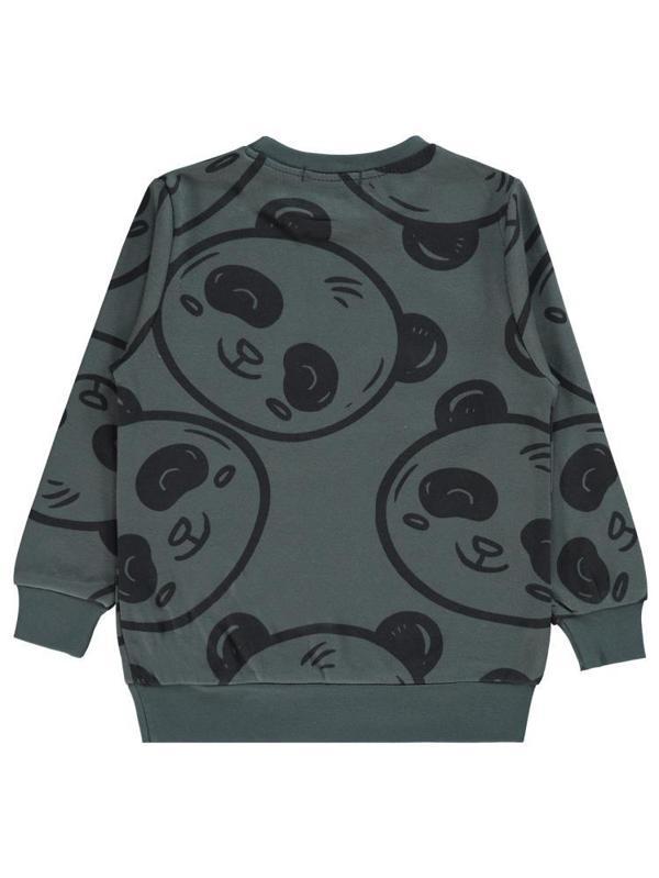 Civil Boys Empirme Panda Baskılı 2-5 Yaş Sweatshirt - Gri4-5 Yaş - Image 1