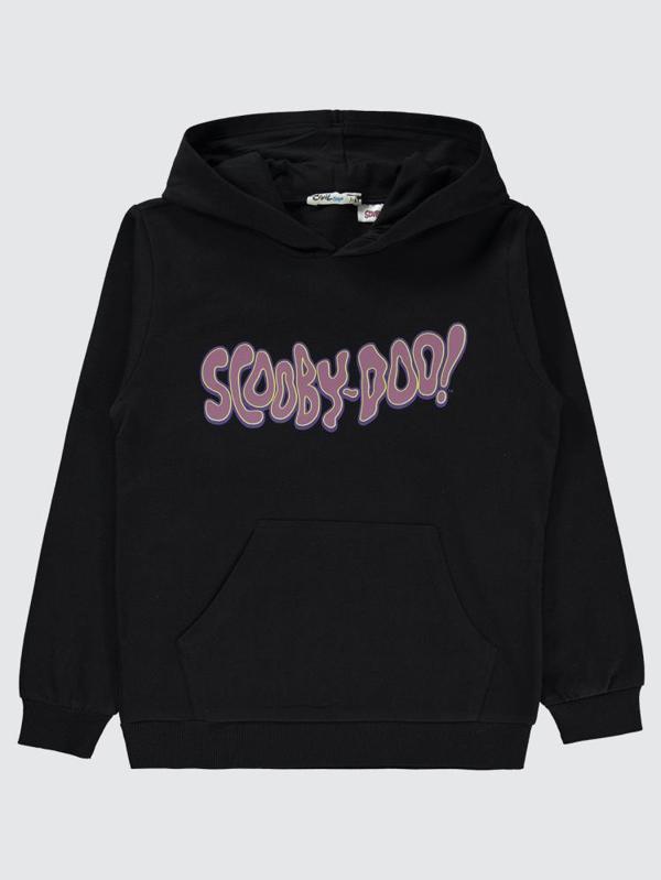 Scoobydoo Baskılı 10-13 Yaş Sweatshirt - Siyah10-11 Yaş - Image 1