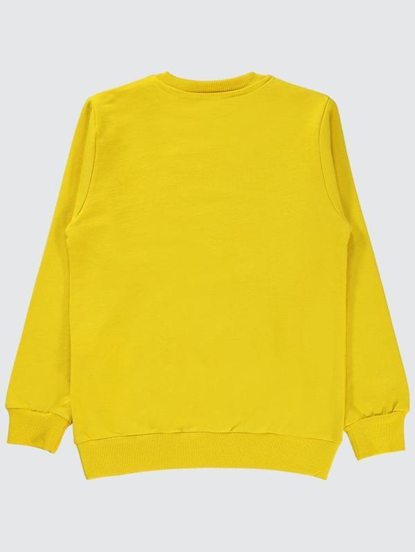 Batman Baskılı 6-9 Yaş Sweatshirt - Sarı8-9 Yaş - Image 1