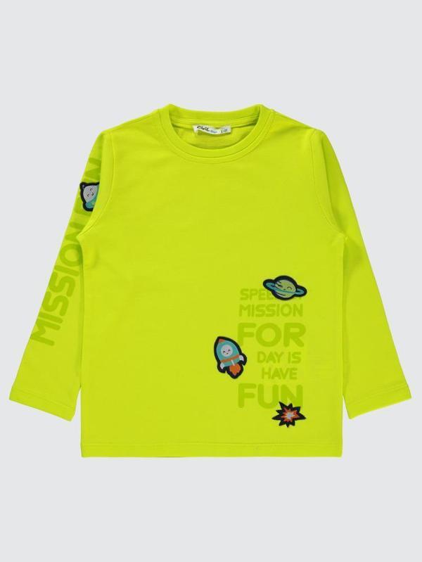 Civil Boys Mıssıon Baskılı 2-5 Yaş Sweatshirt - Sarı2-3 Yaş - Image 1