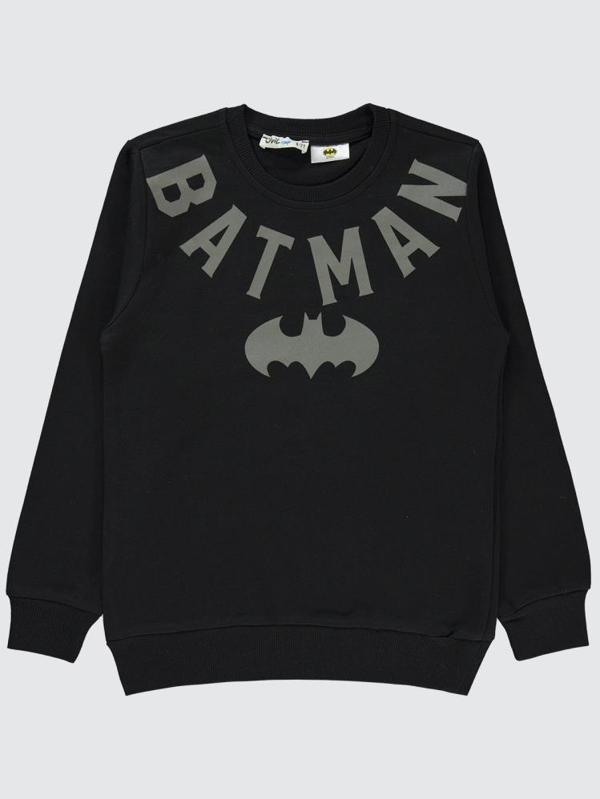 Batman Baskılı 6-9 Yaş Sweatshirt - Siyah9-10 Yaş - Image 1