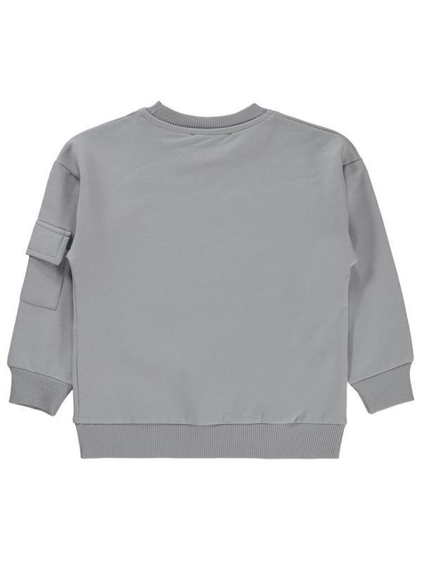 Civil Boys World Baskılı 2-5 Yaş Sweatshirt - Gri3-4 Yaş - Image 1