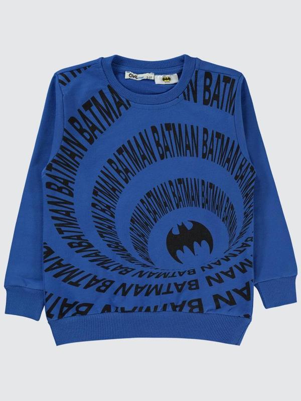 Batman Baskılı 2-5 Yaş Sweatshirt - Mavi2-3 Yaş - Image 1