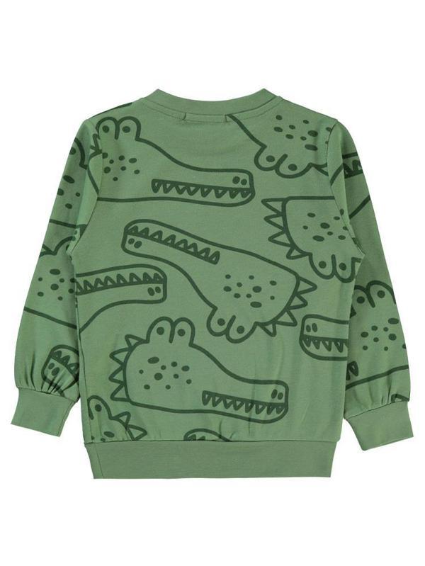 Civil Boys Empirme Timsah Baskılı 2-5 Yaş Sweatshirt - Haki2-3 Yaş - Image 1