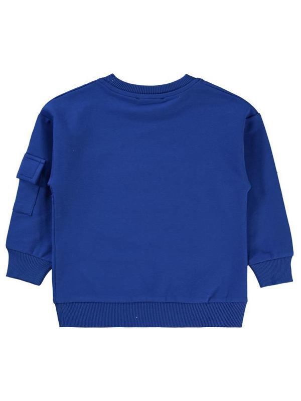Civil Boys World Baskılı 2-5 Yaş Sweatshirt - Mavi5-6 Yaş - Image 1