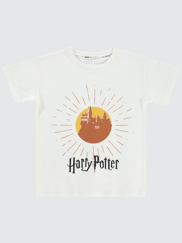 Harry Potter 6-9 Yaş Tişört - Ekru6-7 Yaş - Image 1