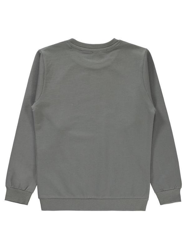 Superman Baskılı 6-9 Yaş Sweatshirt - Gri8-9 Yaş - Image 1