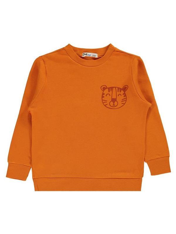 Civil Boys Aslan Baskılı 2-5 Yaş Sweatshirt - Turuncu2-3 Yaş - Image 1