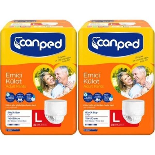 Canped Emici Külot Büyük Boy Large 30'lu 2 paket / 60 adet - Image 1