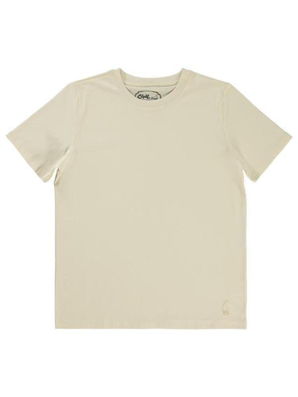 Civil Boys Yelken Nakışlı 10-13 Yaş Tişört - Fil Dişi10-11 Yaş - Image 1