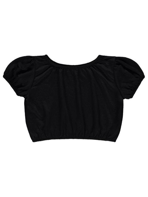 Civil Girls Jakarlı Gipeli Süprem 10-13 Yaş Tişört - Siyah11-12 Yaş - Image 1