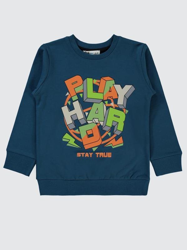 Civil Boys Play Hard 2-5 Yaş Sweatshirt - Yeşil2-3 Yaş - Image 1