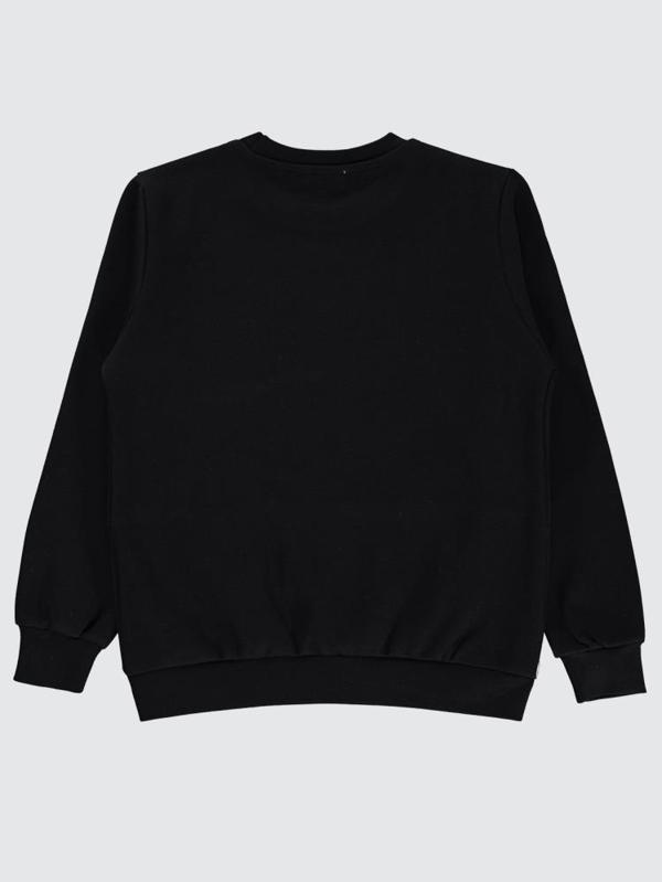 Civil Boys Excuses Baskılı 10-13 Yaş Sweatshirt - Siyah12-13 Yaş - Image 1
