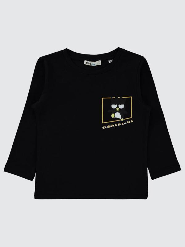 Civil Boys Sanrio Bad Badtz Maru 2-5 Yaş Sweatshirt - Siyah5-6 Yaş - Image 1