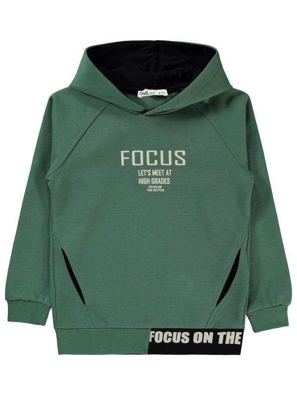 Civil Boys Focus Baskılı 6-9 Yaş Sweatshirt - Haki7-8 Yaş - Image 1