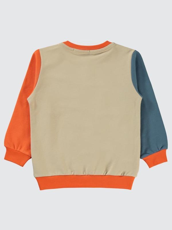Civil Boys Good Vıbes Baskılı 2-5 Yaş Sweatshirt - Turuncu3-4 Yaş - Image 1