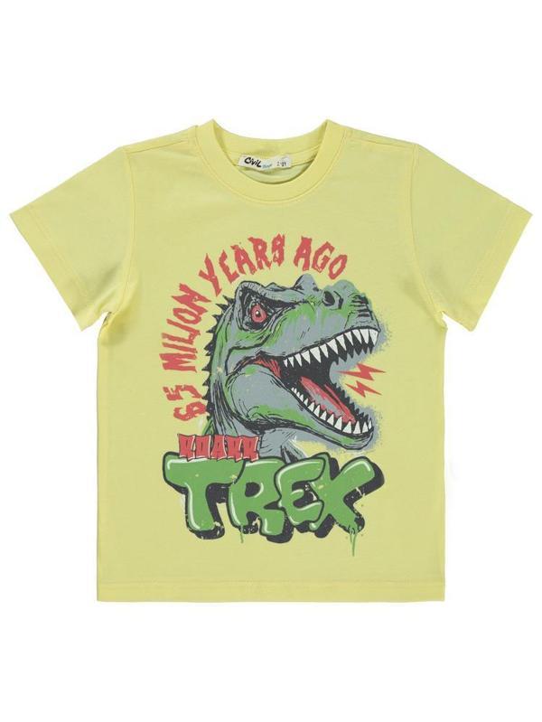 Civil Boys Trex Baskılı 2-5 Yaş Tişört - Sarı2-3 Yaş - Image 1