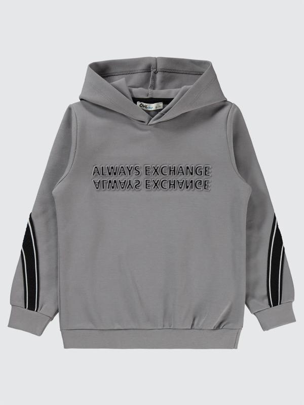 Civil Boys Always Change Baskılı 10-13 Yaş Sweatshirt - Gri11-12 Yaş - Image 1