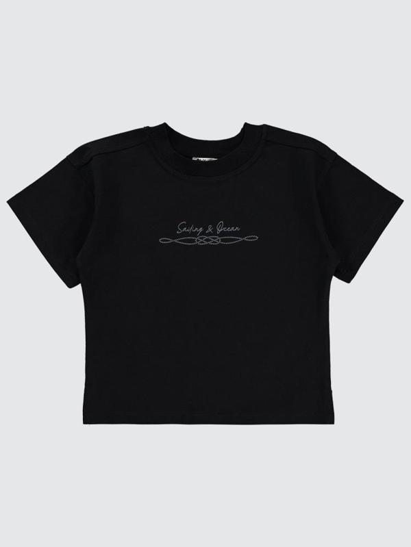 Civil Boys Sailing Baskılı Oversize 2-5 Yaş Tişört - Siyah5-6 Yaş - Image 1