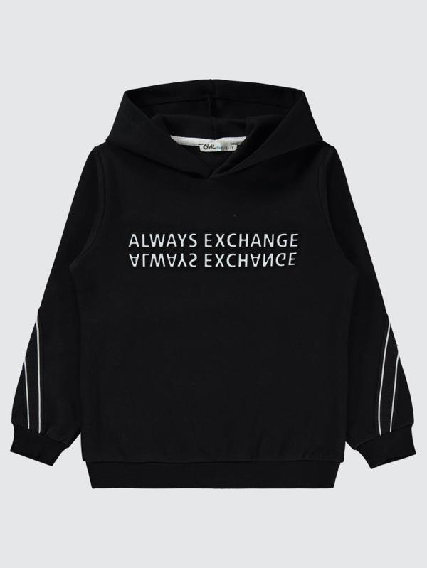 Civil Boys Always Change Baskılı 10-13 Yaş Sweatshirt - Siyah12-13 Yaş - Image 1