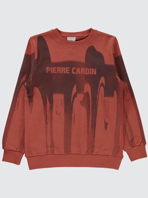 Pierre Cardin Baskılı 6-9 Yaş Sweatshirt - Turuncu7-8 Yaş - Image 1