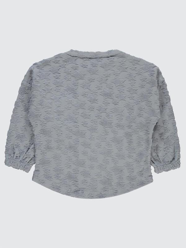 Civil Boys Yıldız Baskılı Çizgili Cepli 2-5 Yaş Sweatshirt - Mavi4-5 Yaş - Image 1