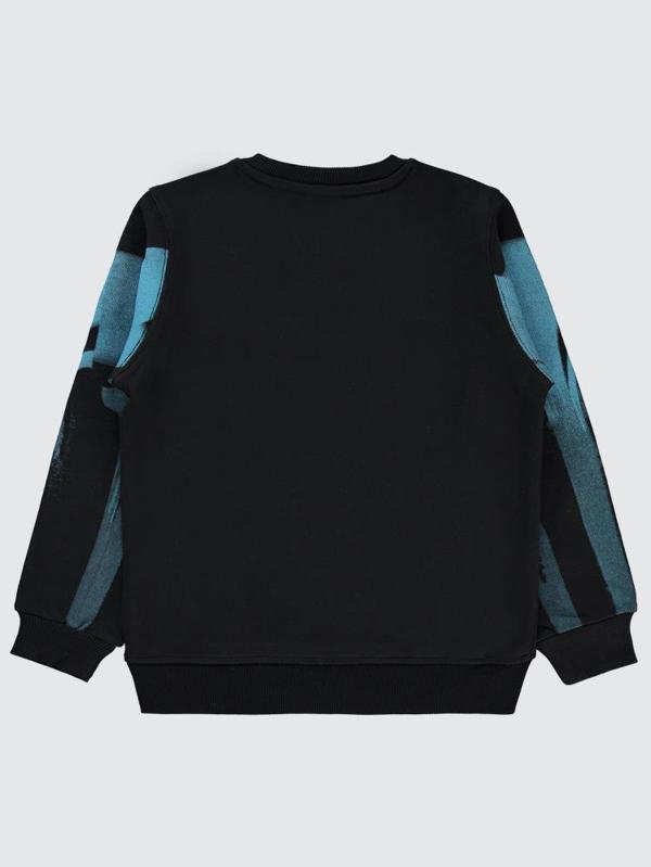 Pierre Cardin Baskılı 6-9 Yaş Sweatshirt - Siyah8-9 Yaş - Image 1