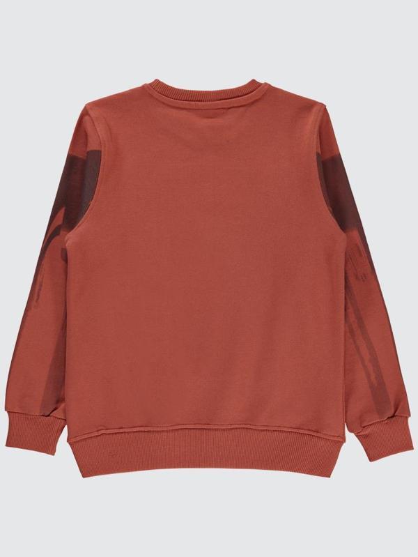 Pierre Cardin Baskılı 10-12 Yaş Sweatshirt - Turuncu11-12 Yaş - Image 1