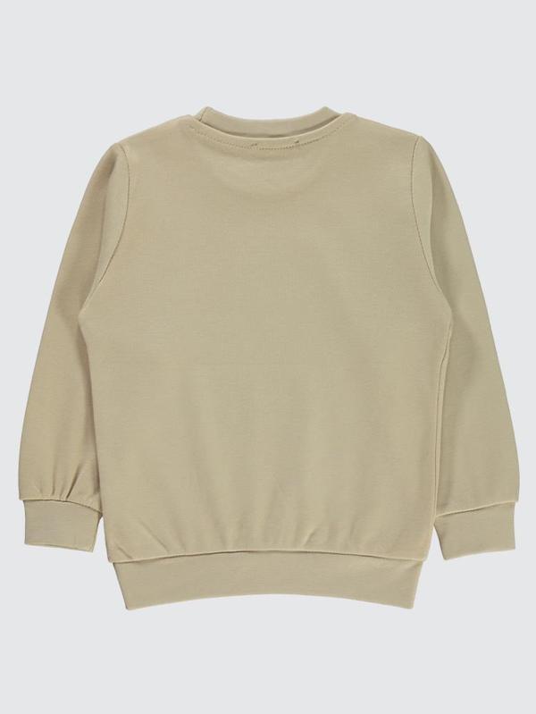Civil Boys Good Vıbes Baskılı 2-5 Yaş Sweatshirt - Bej2-3 Yaş - Image 1