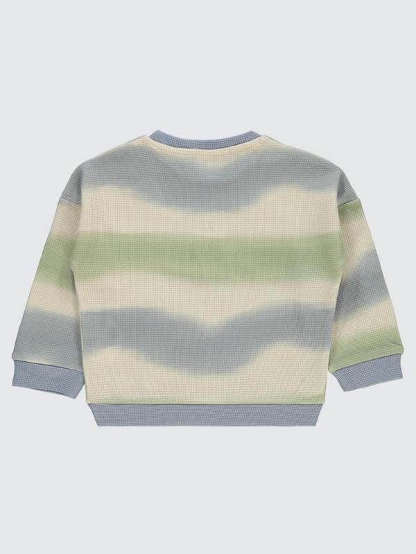 Civil Boys Dalgalı Çizgi Desenli 2-5 Yaş Sweatshirt - Mavi2-3 Yaş - Image 1
