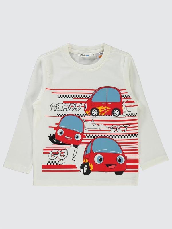 Civil Boys Ready Go Baskılı 2-5 Yaş Sweatshirt - Beyaz2-3 Yaş - Image 1