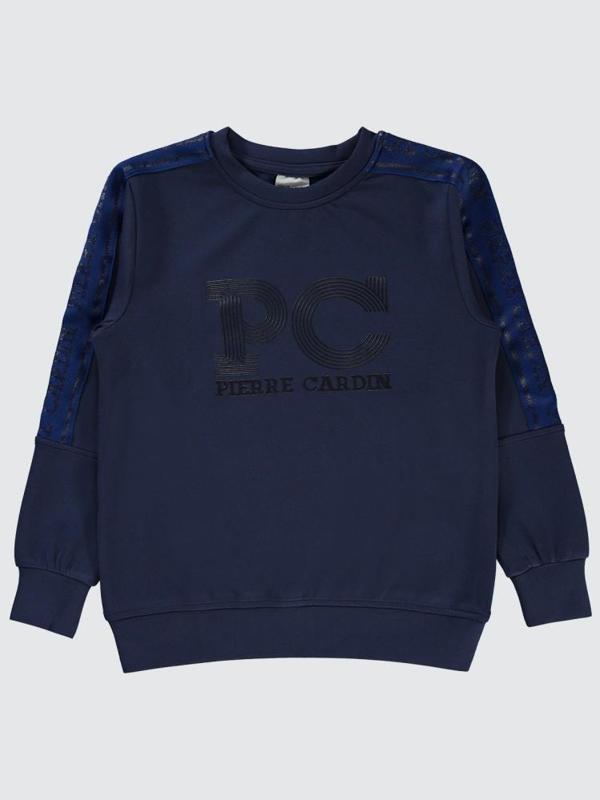 Pierre Cardin PC Baskılı 6-9 Yaş Sweatshirt - Lacivert7-8 Yaş - Image 1