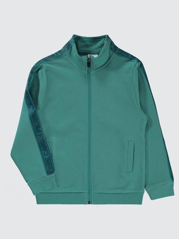 Pierre Cardin Şeritli 10-12 Yaş Hırka - Yeşil10-11 Yaş - Image 1