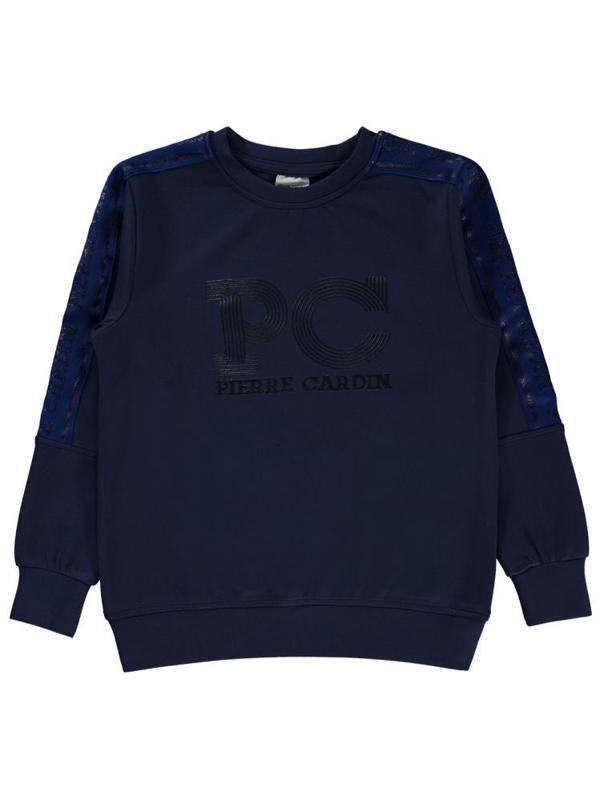 Pierre Cardin PC Baskılı 6-9 Yaş Sweatshirt - Lacivert9-10 Yaş - Image 1