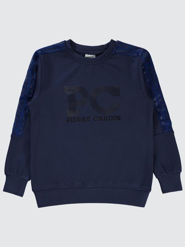 Pierre Cardin PC Baskılı 10-12 Yaş Sweatshirt - Lacivert10-11 Yaş - Image 1
