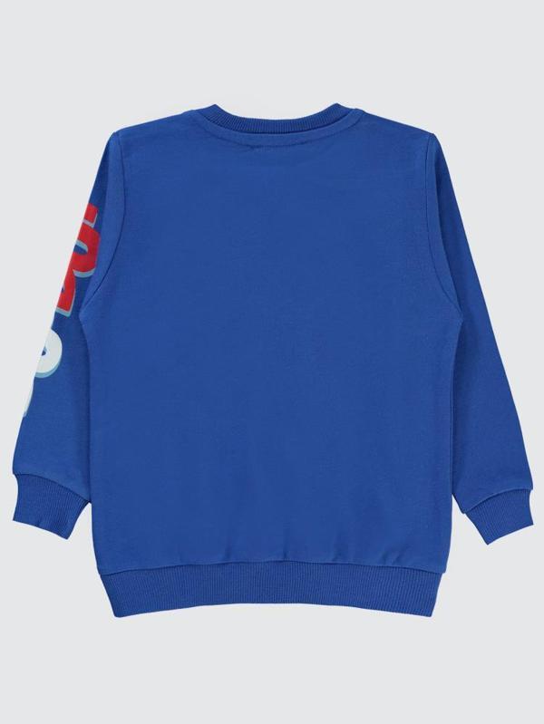 Civil Boys Ready Set Go Baskılı 2-5 Yaş Sweatshirt - Mavi2-3 Yaş - Image 1