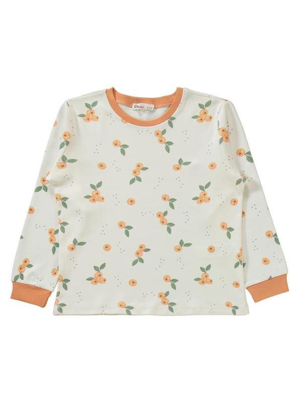 Civil Girls Mandalina Desenli 6-9 Yaş Pijama Takımı - Pudra9-10 Yaş - Image 1