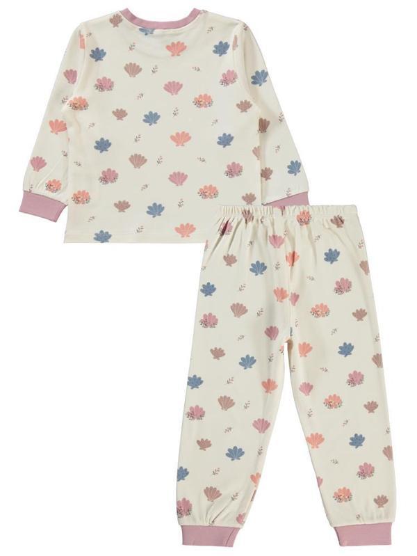 Civil Girls Deniz Kabuğu 2-5 Yaş Pijama Takımı - Pudra5-6 Yaş - Image 1