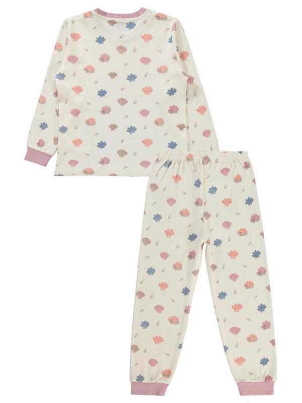Civil Girls Deniz Kabuğu 6-9 Yaş Pijama Takımı - Pudra7-8 Yaş - Image 1