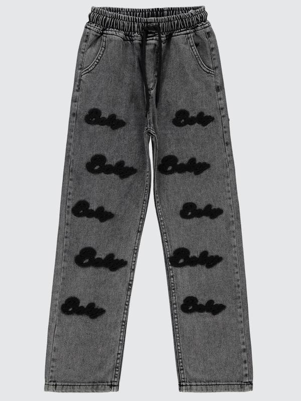 Civil Girls Süzene Nakışlı 10-13 Yaş Pantolon - Gri11-12 Yaş - Image 1