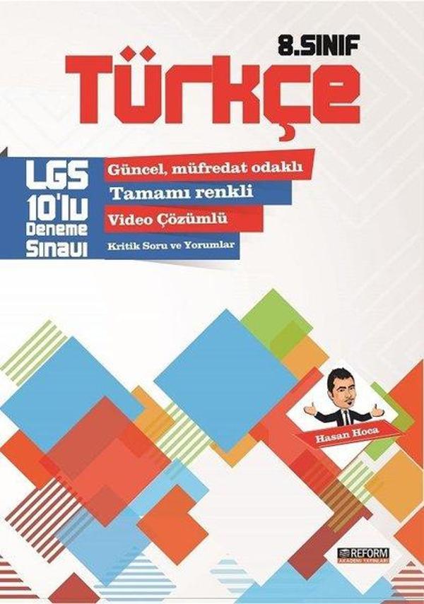 8.Sınıf Türkçe LGS 10'lu Deneme Sınavı - Reform Akademi Yayınları - Image 1