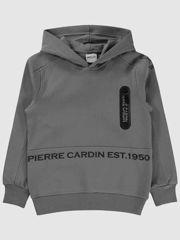 Pierre Cardin Fermuar Cepli 10-12 Yaş Sweatshirt - Gri11-12 Yaş - Image 1